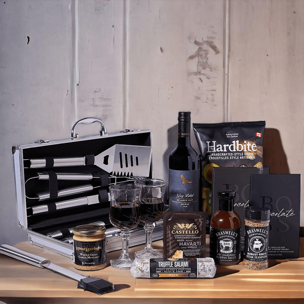 BBQ, Meat, &amp; Cheese Wine Gift Basket