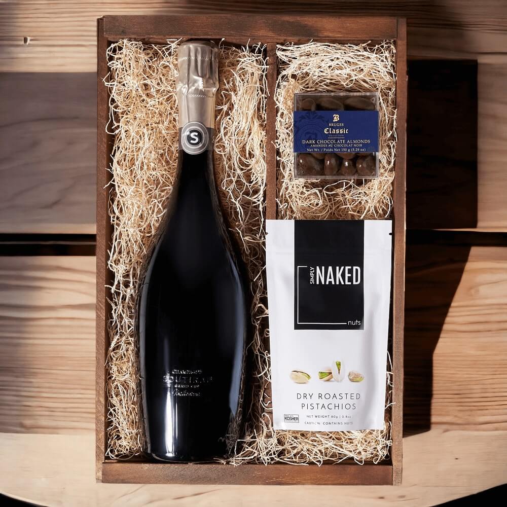 Bubbly, Nuts, &amp; Chocolate Gift Box