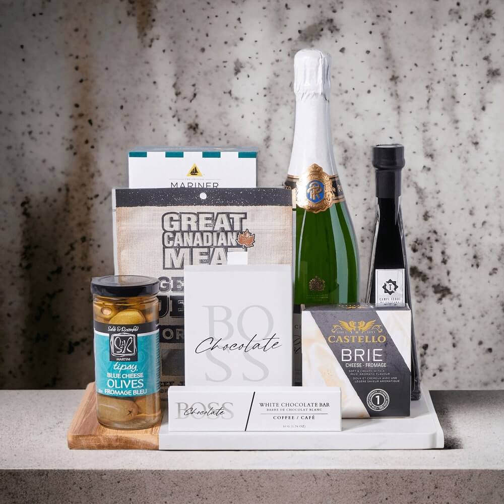 "Charmed" Champagne & Snack Gift Board