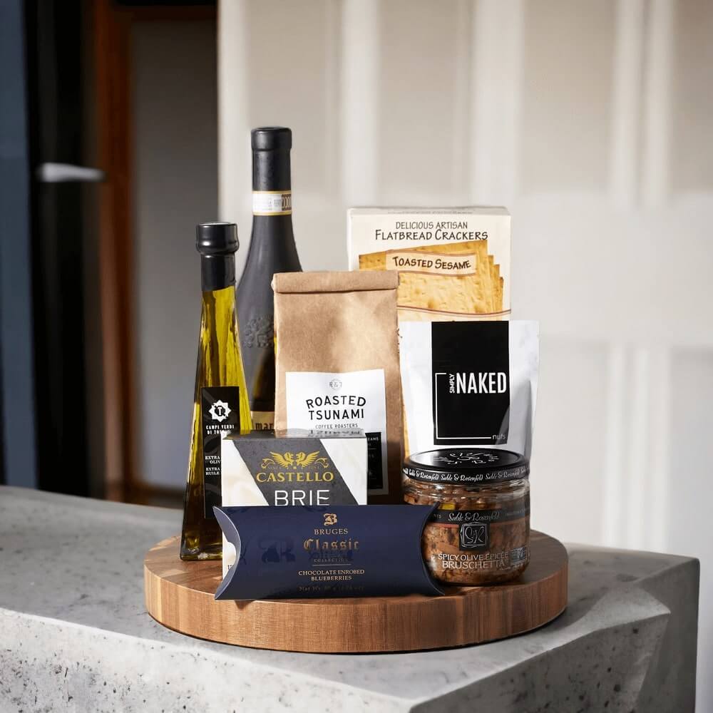 "Gourmet Grandeur" Wine Gift Basket