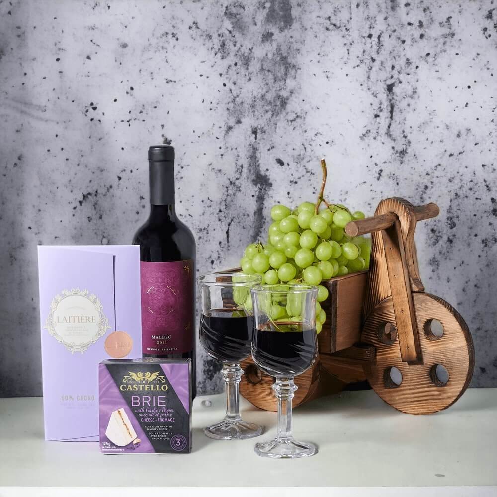 Gourmet Snack &amp; Wine Cart