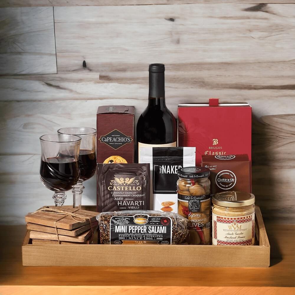 Gourmet Wine Tray For Two