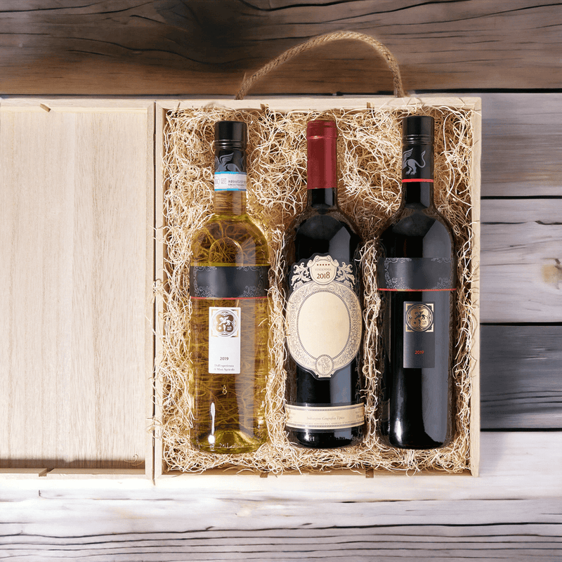 Birthday wine gift with gourmet pairing