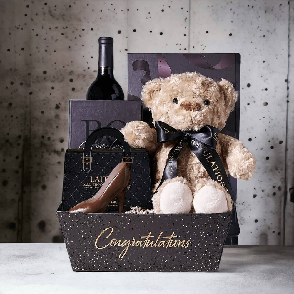 Happy Graduate Wine & Teddy Gift Set