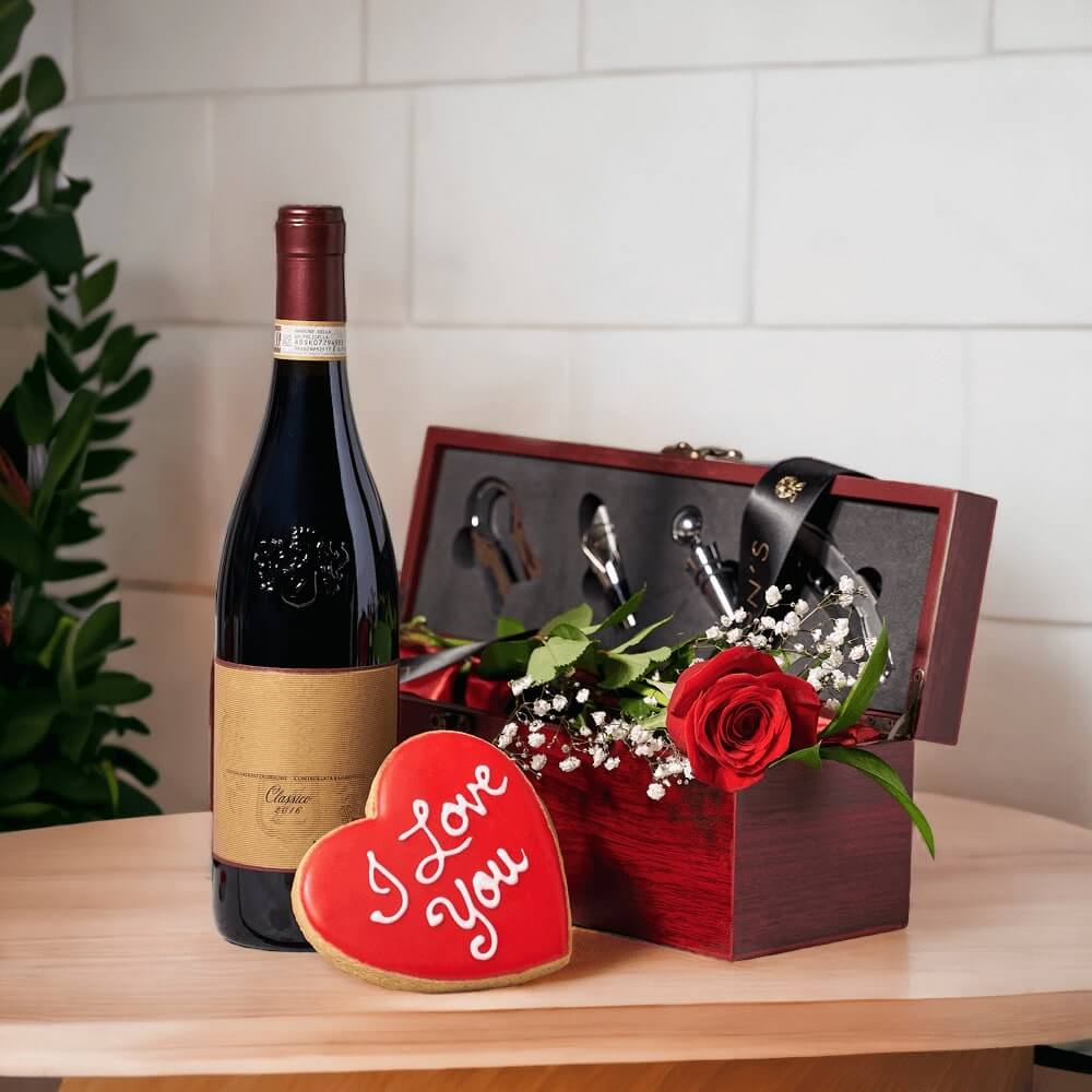 "Love Reigns Supreme" Wine Gift Box