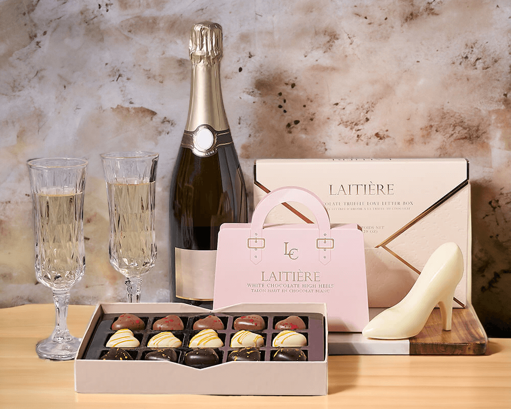 Luxurious Champagne & Truffle Gift Set