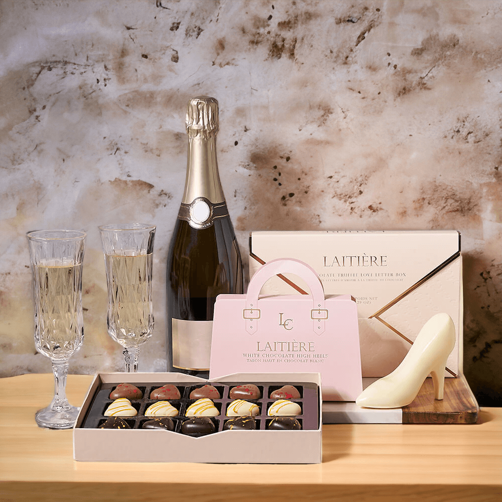 Luxurious Champagne &amp; Truffle Gift Set