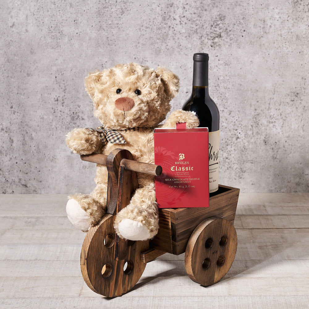 Plush &amp; Wine Gift Cart