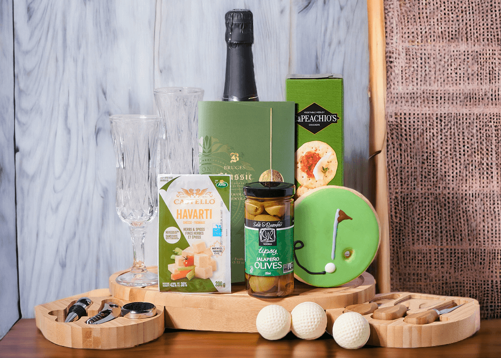 Supreme Elegance Sparkling Wine &amp; Cheese Board