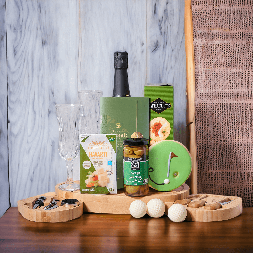 Supreme Elegance Sparkling Wine &amp; Cheese Board