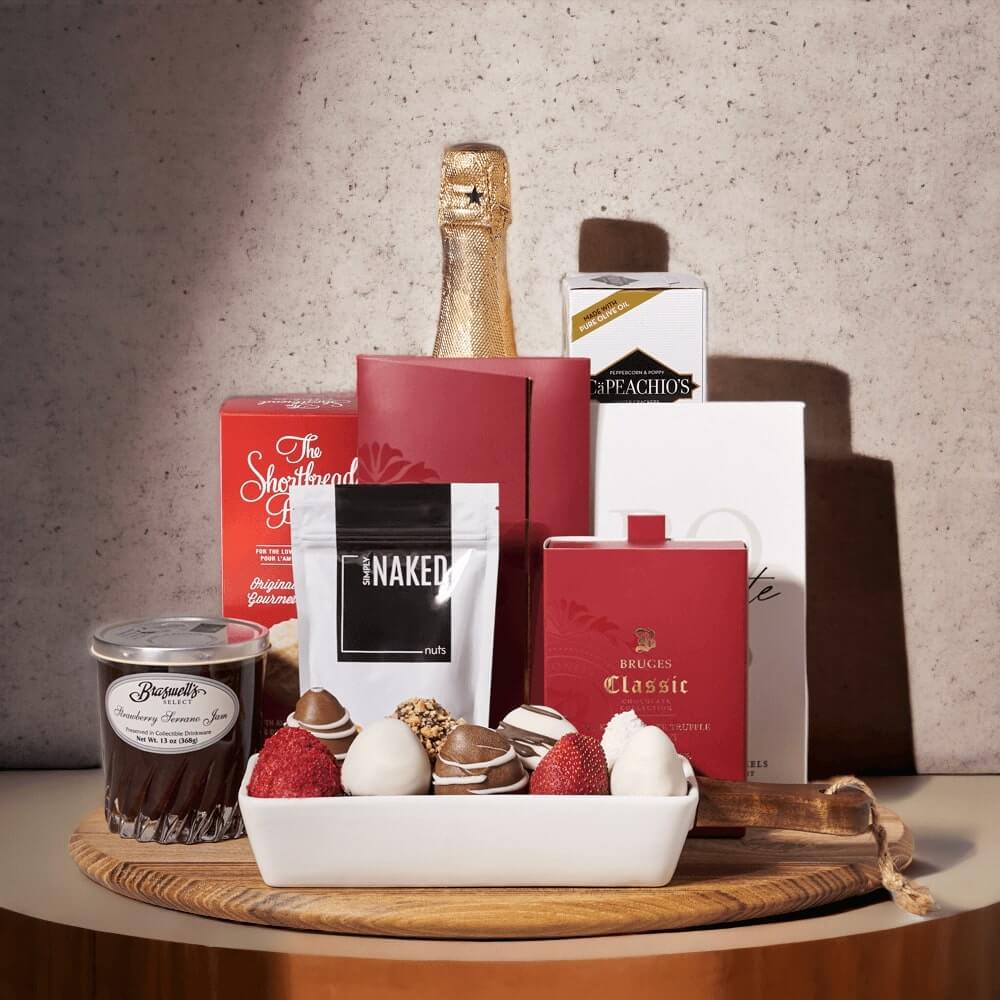 The Sparkling Wine & Chocolate Gift Basket