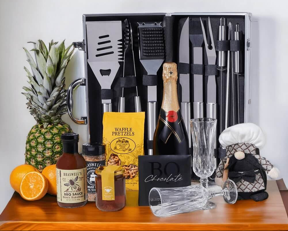 The Supremely Enjoyable Sparkling Wine &amp; Grill Gift