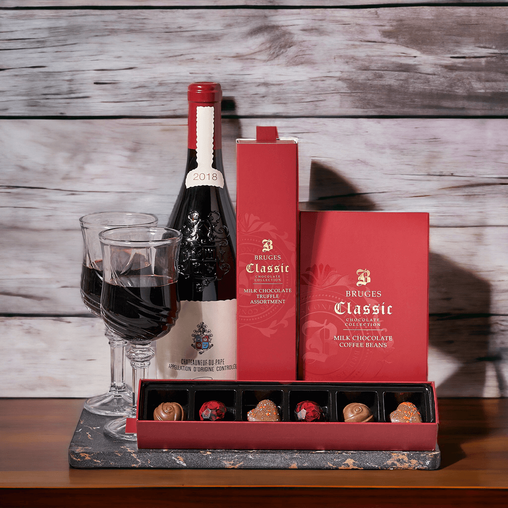 Traverse City Chocolate & Wine Basket