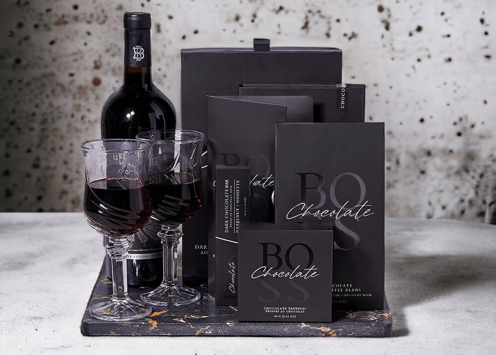 Wine & Chocolate "Cloud 9" Gift Set