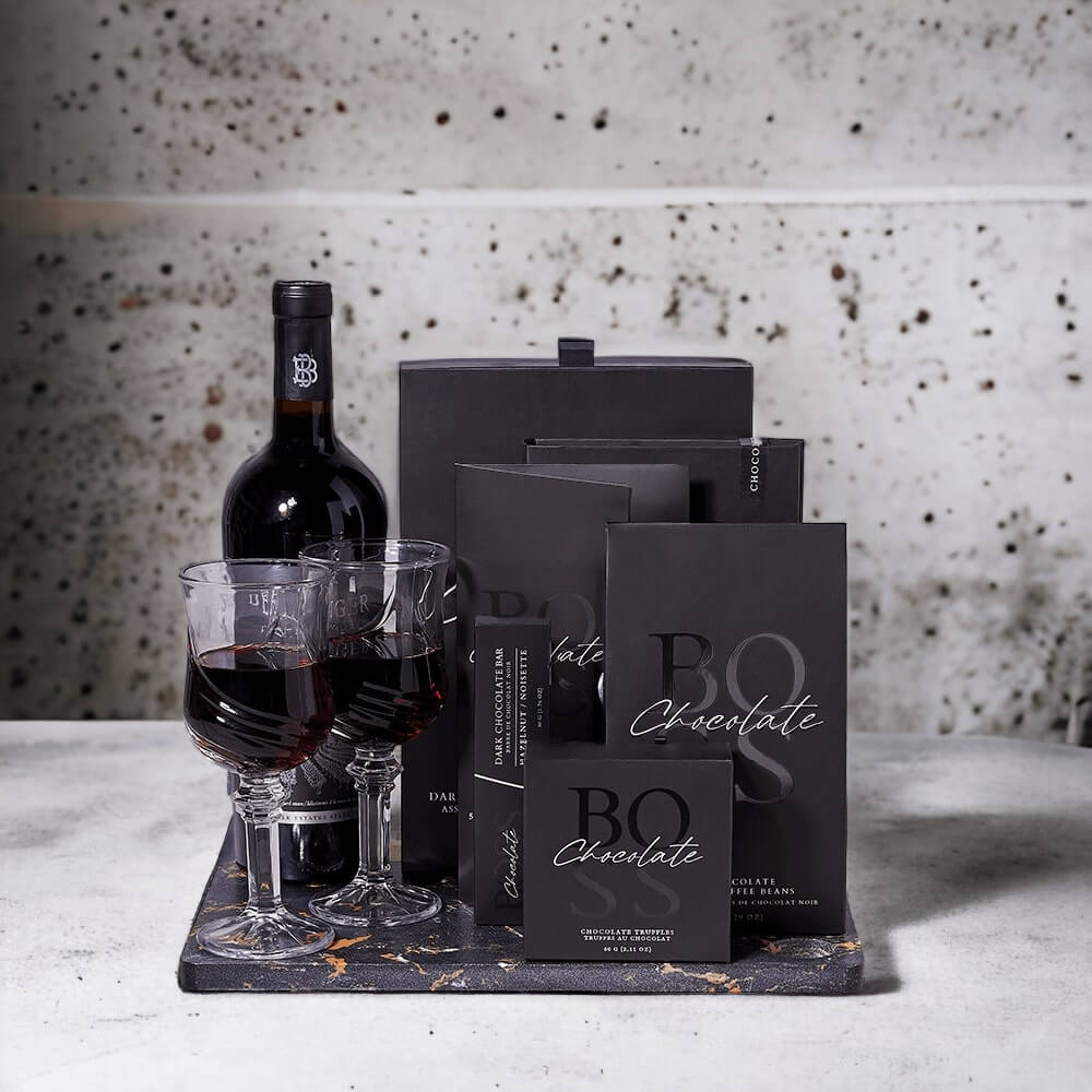 Wine &amp; Chocolate "Cloud 9" Gift Set