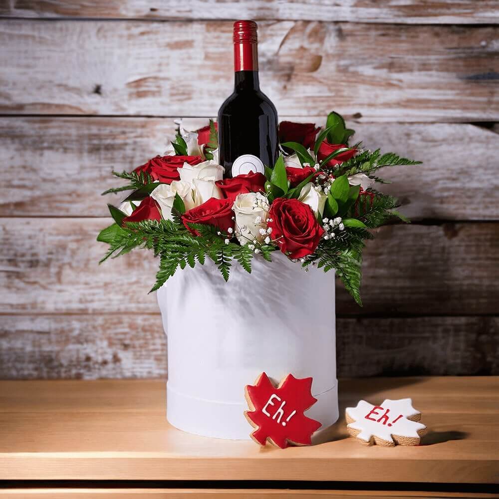 Wine, Cookies, &amp; Flower Delight