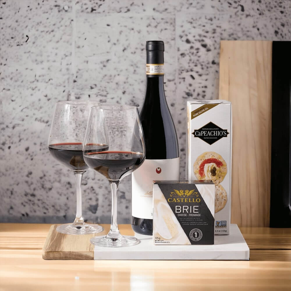 Wine &amp; Treats Gift Basket