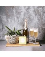 Succulent & Sparkling Wine Gift Basket