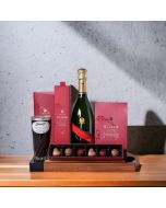 Sweet Delights & Sparkling Wine Gift Basket