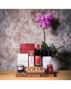 Lemon Poppy Loaf & Wine Gift Set