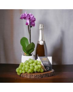 Sparkling Wine & Orchid Gift Board
